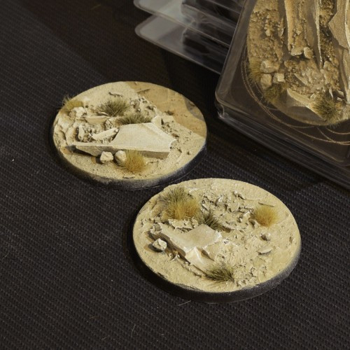 60mm Round Arid Steppe Bases x2